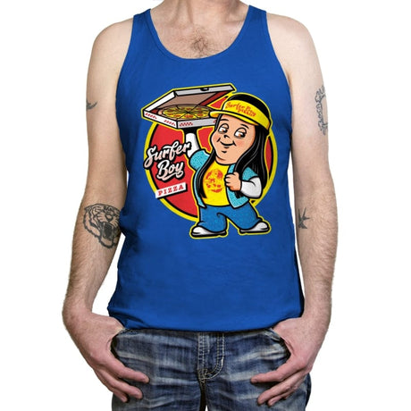 Pizza Boy - Tanktop Tanktop RIPT Apparel X-Small / True Royal