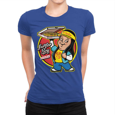 Pizza Boy - Womens Premium T-Shirts RIPT Apparel Small / Royal