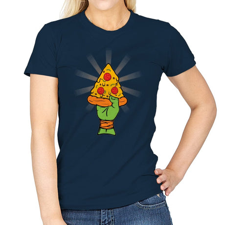 Pizza Revolution - Womens T-Shirts RIPT Apparel Small / Navy