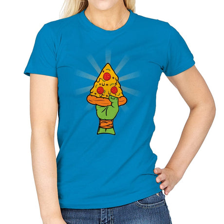 Pizza Revolution - Womens T-Shirts RIPT Apparel Small / Sapphire