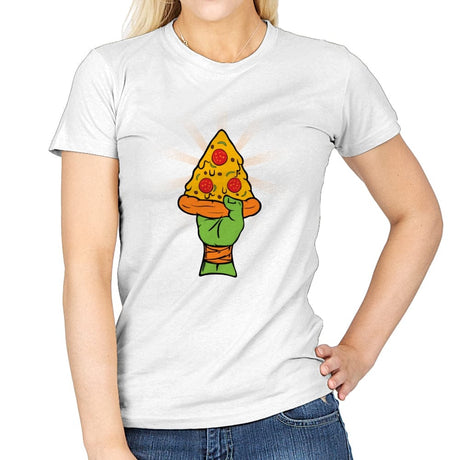 Pizza Revolution - Womens T-Shirts RIPT Apparel Small / White