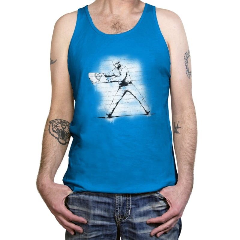 Pizza Thrower - Tanktop Tanktop RIPT Apparel X-Small / Teal