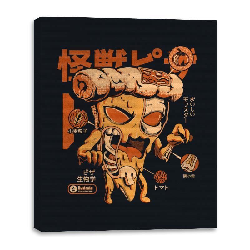 Pizzazilla X-Ray - Canvas Wraps Canvas Wraps RIPT Apparel 16x20 / Black