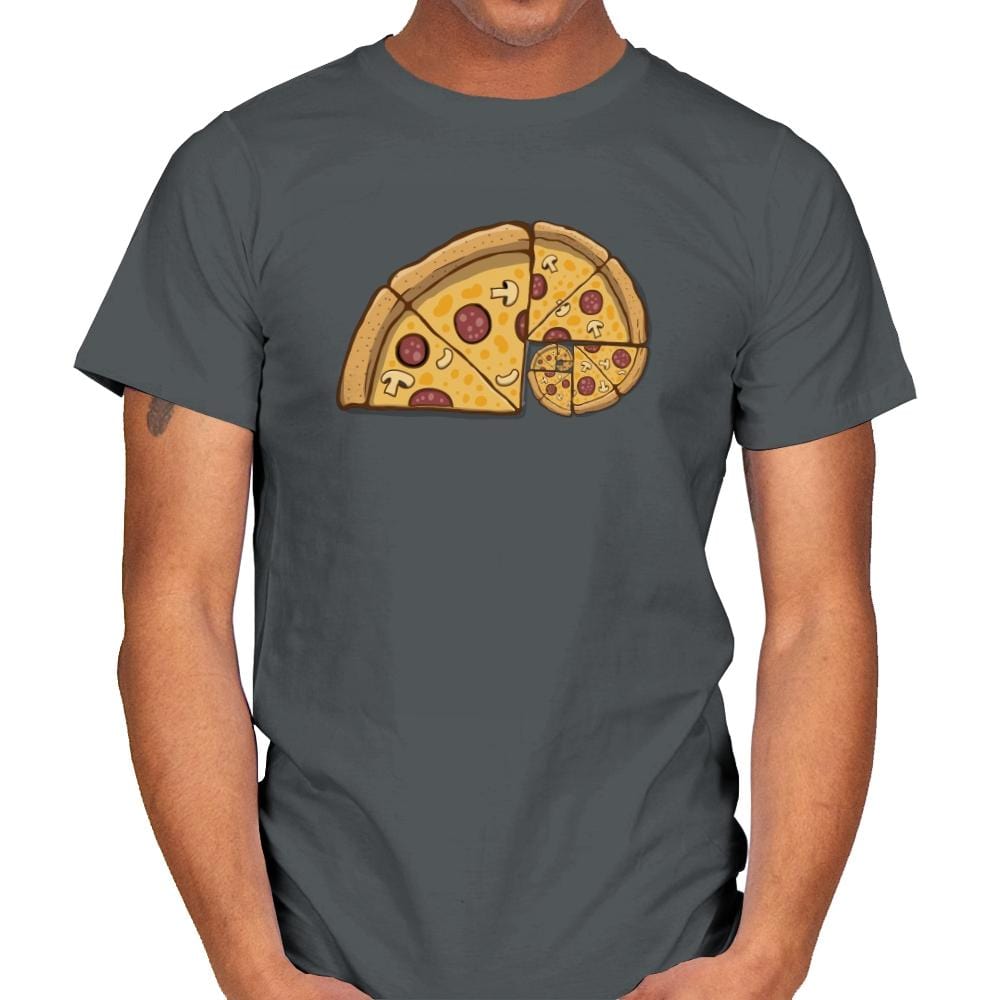 Pizzibonacci - Mens T-Shirts RIPT Apparel Small / Charcoal