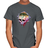 Planet Skull - Mens T-Shirts RIPT Apparel Small / Charcoal