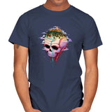 Planet Skull - Mens T-Shirts RIPT Apparel Small / Navy