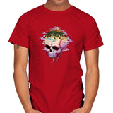 Planet Skull - Mens T-Shirts RIPT Apparel Small / Red