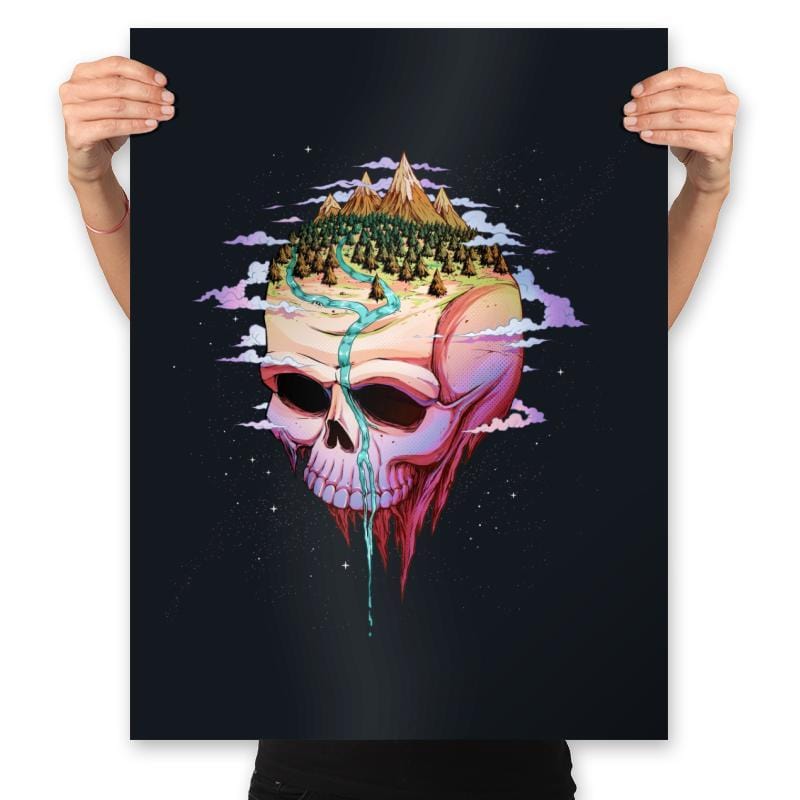 Planet Skull - Prints Posters RIPT Apparel 18x24 / Black