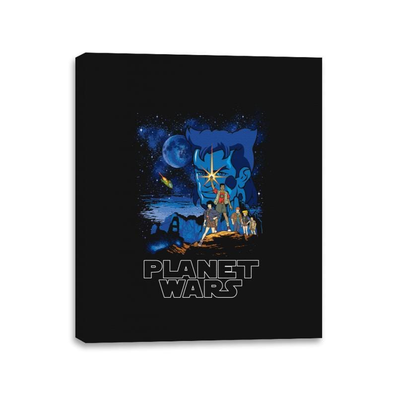 Planet Wars - Canvas Wraps Canvas Wraps RIPT Apparel 11x14 / Black