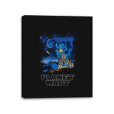 Planet Wars - Canvas Wraps Canvas Wraps RIPT Apparel 11x14 / Black