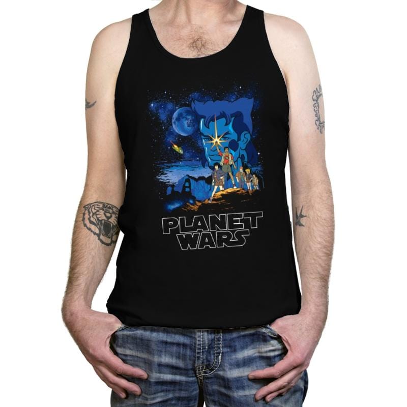 Planet Wars - Tanktop Tanktop RIPT Apparel X-Small / Black