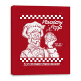 Planetary Pizza - Canvas Wraps Canvas Wraps RIPT Apparel 16x20 / Red