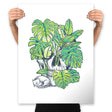 Plant Skull - Prints Posters RIPT Apparel 18x24 / White