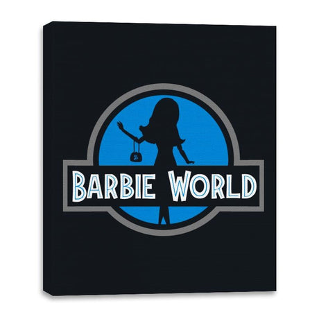 Plastic Doll World - Canvas Wraps Canvas Wraps RIPT Apparel 16x20 / Black