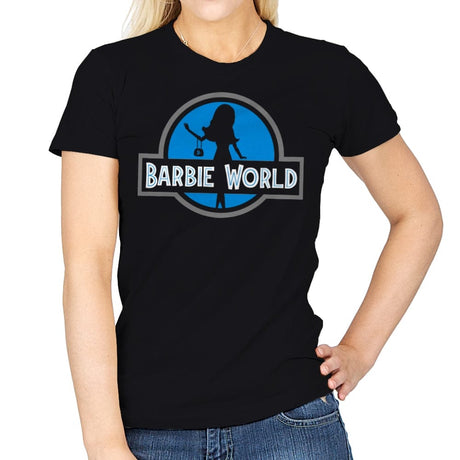 Plastic Doll World - Womens T-Shirts RIPT Apparel Small / Black