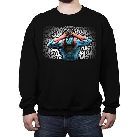 Plastics - Crew Neck Sweatshirt Crew Neck Sweatshirt RIPT Apparel Small / Black