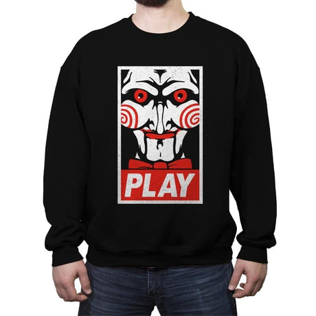 Play - Crew Neck Sweatshirt Crew Neck Sweatshirt RIPT Apparel Small / Black