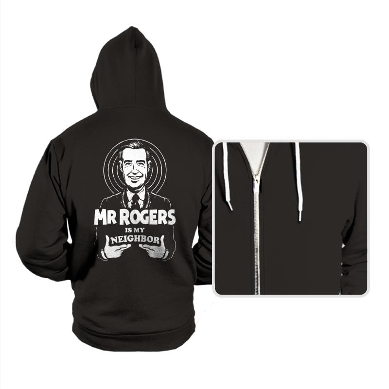 Please Be My Neighbor - Hoodies Hoodies RIPT Apparel Small / Black