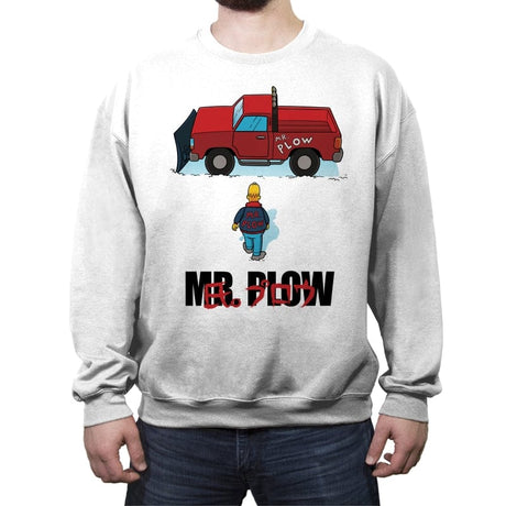 Plowkira - Crew Neck Sweatshirt Crew Neck Sweatshirt RIPT Apparel Small / White