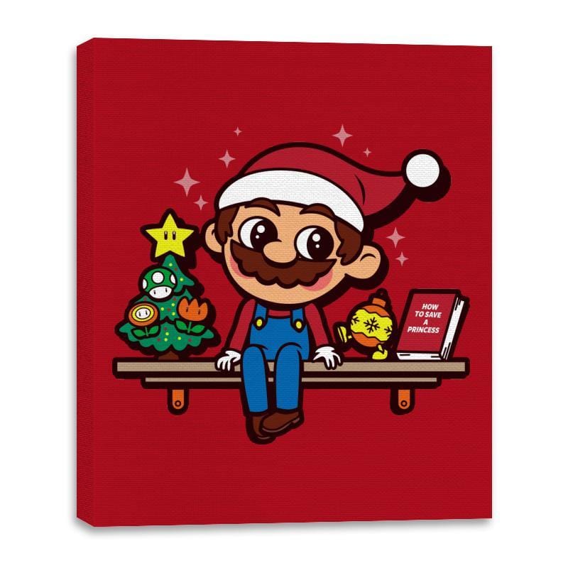 Plumber on the Shelf - Canvas Wraps Canvas Wraps RIPT Apparel 16x20 / Red