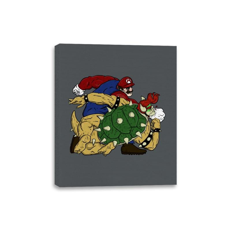 Plumber Punch - Canvas Wraps Canvas Wraps RIPT Apparel 8x10 / Charcoal