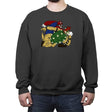 Plumber Punch - Crew Neck Sweatshirt Crew Neck Sweatshirt RIPT Apparel Small / Charcoal