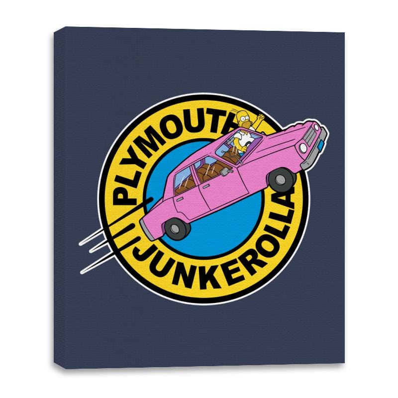 Plymouth Junkerolla - Canvas Wraps Canvas Wraps RIPT Apparel 16x20 / Navy