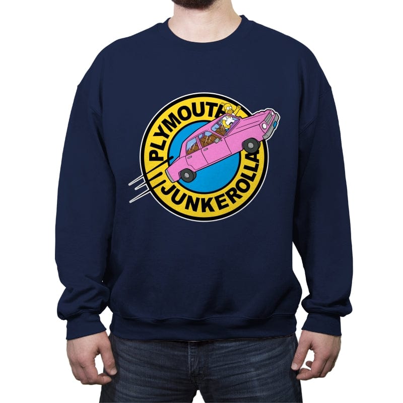 Plymouth Junkerolla - Crew Neck Sweatshirt Crew Neck Sweatshirt RIPT Apparel Small / Navy