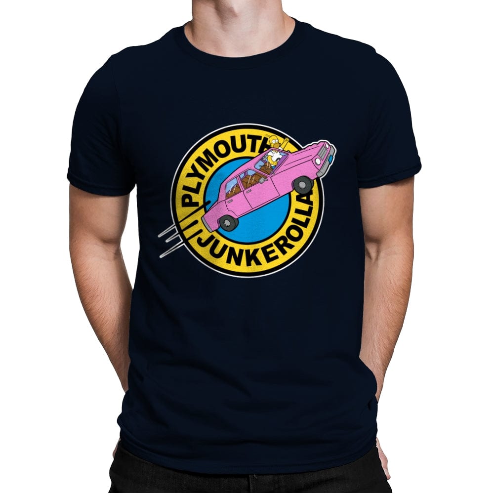 Plymouth Junkerolla - Mens Premium T-Shirts RIPT Apparel Small / Midnight Navy