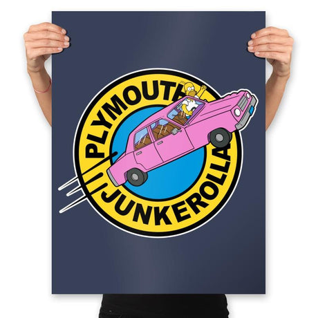 Plymouth Junkerolla - Prints Posters RIPT Apparel 18x24 / Navy