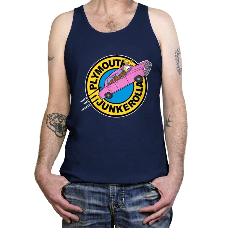 Plymouth Junkerolla - Tanktop Tanktop RIPT Apparel X-Small / Navy