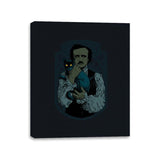 Poe and the Black Cat - Canvas Wraps Canvas Wraps RIPT Apparel 11x14 / Black