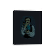 Poe and the Black Cat - Canvas Wraps Canvas Wraps RIPT Apparel 8x10 / Black