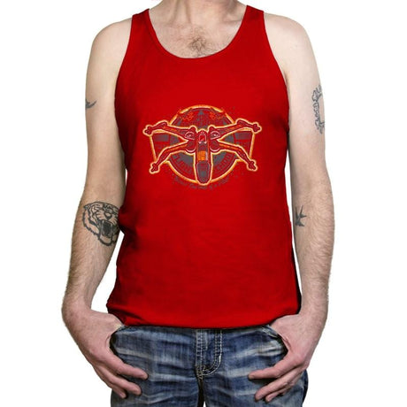 Poe's Flight School Exclusive - Tanktop Tanktop RIPT Apparel X-Small / Red