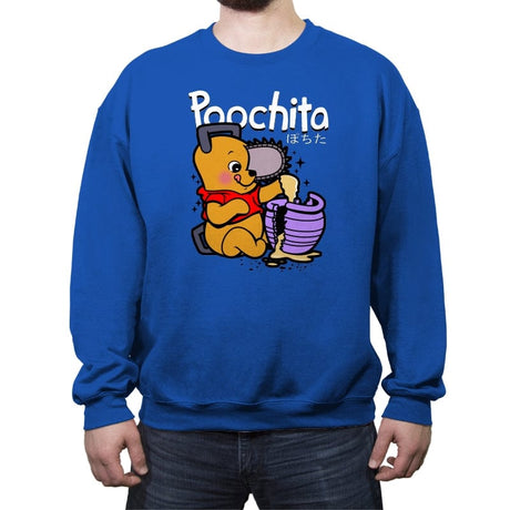 Poochita - Crew Neck Sweatshirt Crew Neck Sweatshirt RIPT Apparel Small / Royal