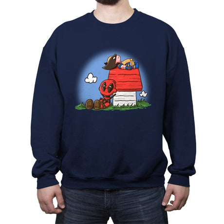 Poolnuts - Crew Neck Sweatshirt Crew Neck Sweatshirt RIPT Apparel Small / Navy