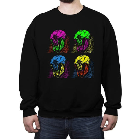 Pop Art Hunter 1719 - Crew Neck Sweatshirt Crew Neck Sweatshirt RIPT Apparel Small / Black