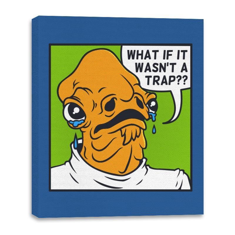 Pop Art Trap - Canvas Wraps Canvas Wraps RIPT Apparel 16x20 / Royal