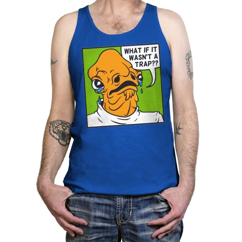 Pop Art Trap - Tanktop Tanktop RIPT Apparel X-Small / True Royal