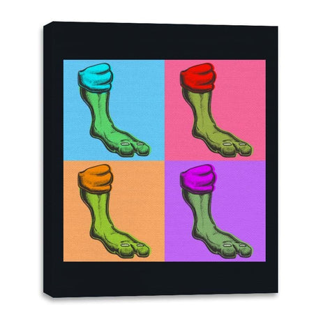 Pop-Art Turtles - Canvas Wraps Canvas Wraps RIPT Apparel 16x20 / Black