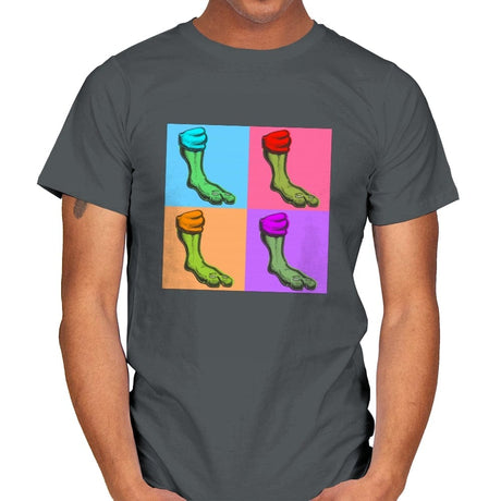 Pop-Art Turtles - Mens T-Shirts RIPT Apparel Small / Charcoal