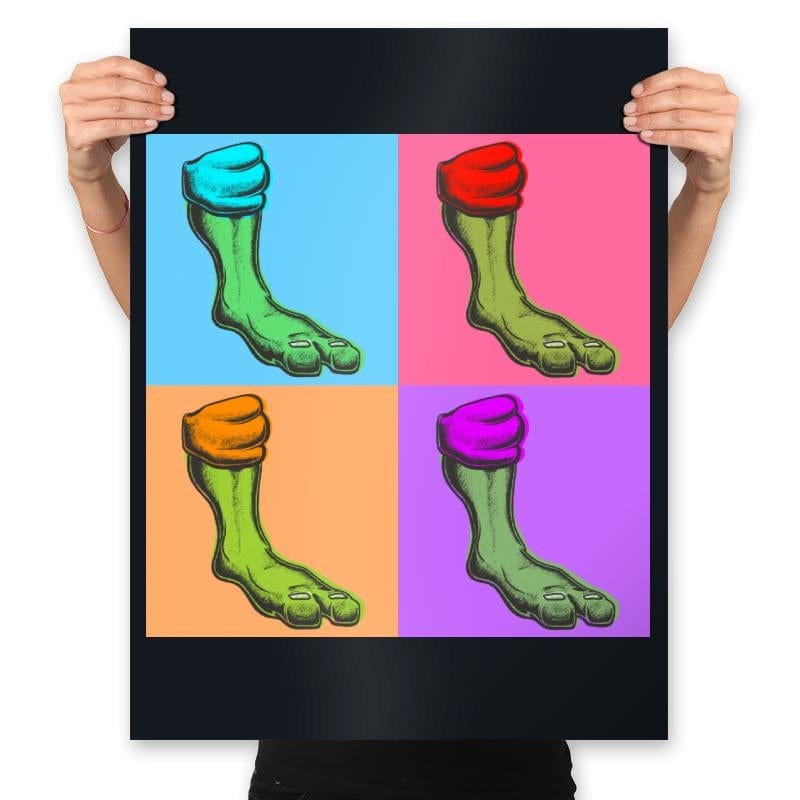 Pop-Art Turtles - Prints Posters RIPT Apparel 18x24 / Black