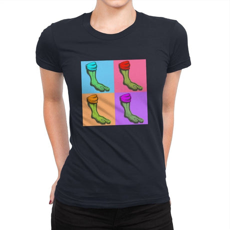 Pop-Art Turtles - Womens Premium T-Shirts RIPT Apparel Small / Midnight Navy