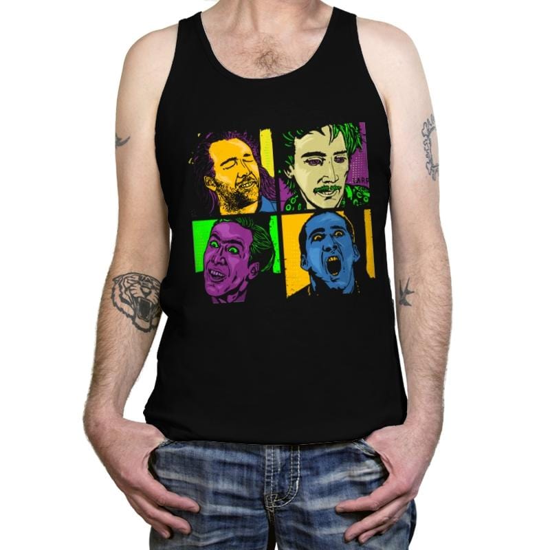 Pop Cage - Tanktop Tanktop RIPT Apparel X-Small / Black