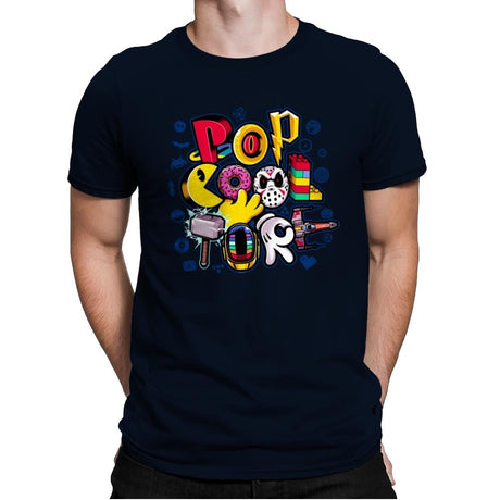 Pop COOLture - Mens Premium T-Shirts RIPT Apparel Small / Midnight Navy