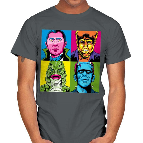 Pop Monster - Best Seller - Mens T-Shirts RIPT Apparel Small / Charcoal