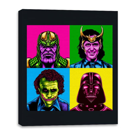 Pop Villain - Canvas Wraps Canvas Wraps RIPT Apparel 16x20 / Black