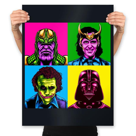 Pop Villain - Prints Posters RIPT Apparel 18x24 / Black