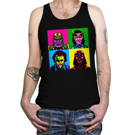 Pop Villain - Tanktop Tanktop RIPT Apparel X-Small / Black