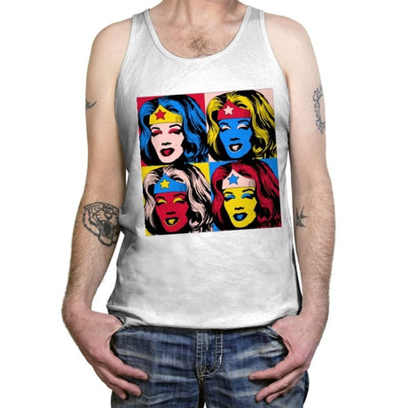 Pop Wonder - Tanktop Tanktop RIPT Apparel X-Small / White